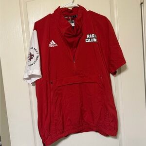 adidas Ragin Cajuns Short-Sleeve Athletic Top
